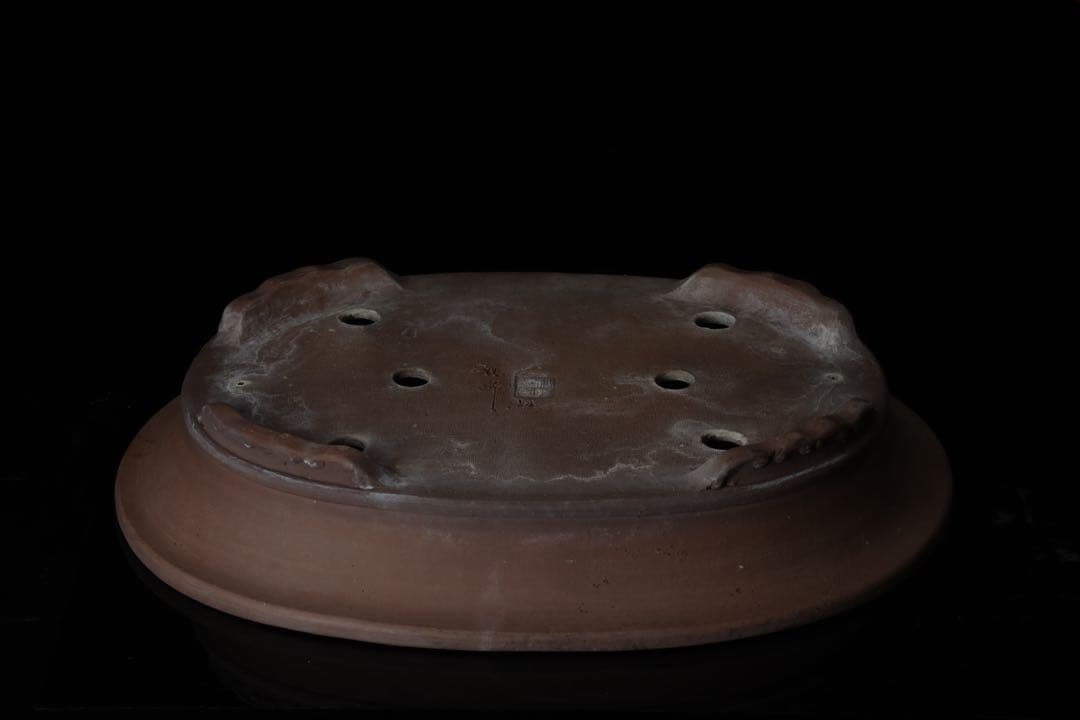 盆栽鉢 礼峰造 57㎝ 在銘 盆器 園芸 盆栽用具 古美術品 骨董品