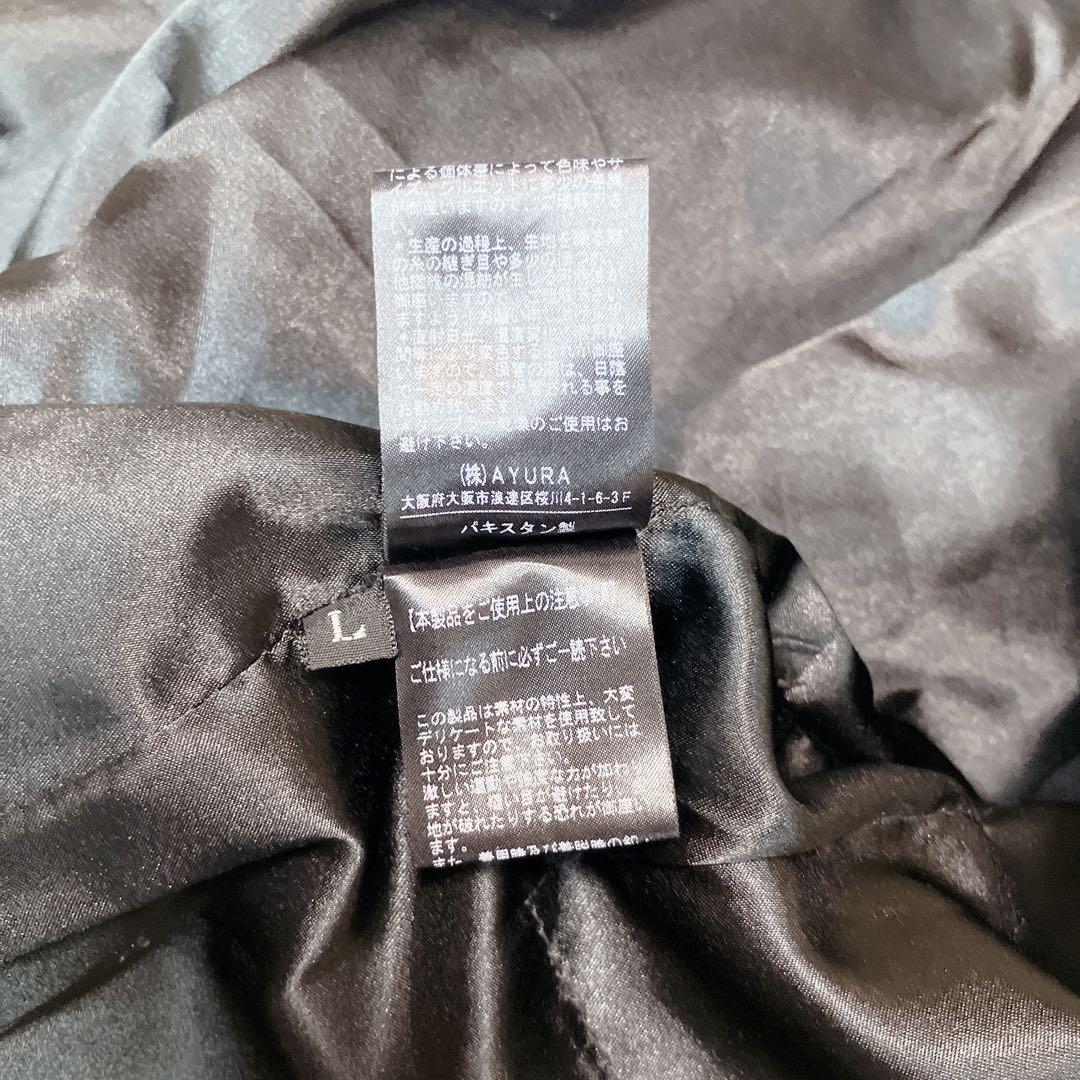 EKAM エカム ✨ 襟付き シングルライダースジャケット レザージャケット L