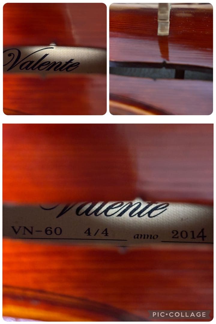 【付属品多数】バレンテ　バイオリン　VN-60 4/4 2014年　虎杢