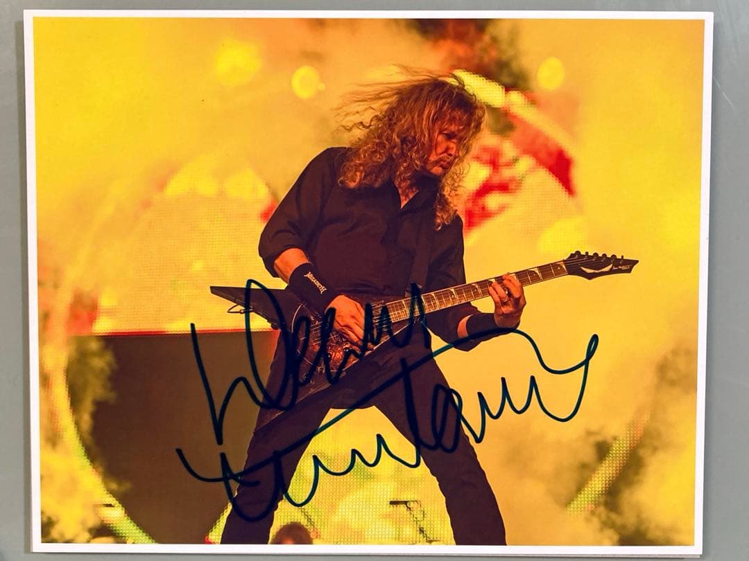 デイヴ・ムステイン直筆サイン入り超大型写真…Dave Mustaine