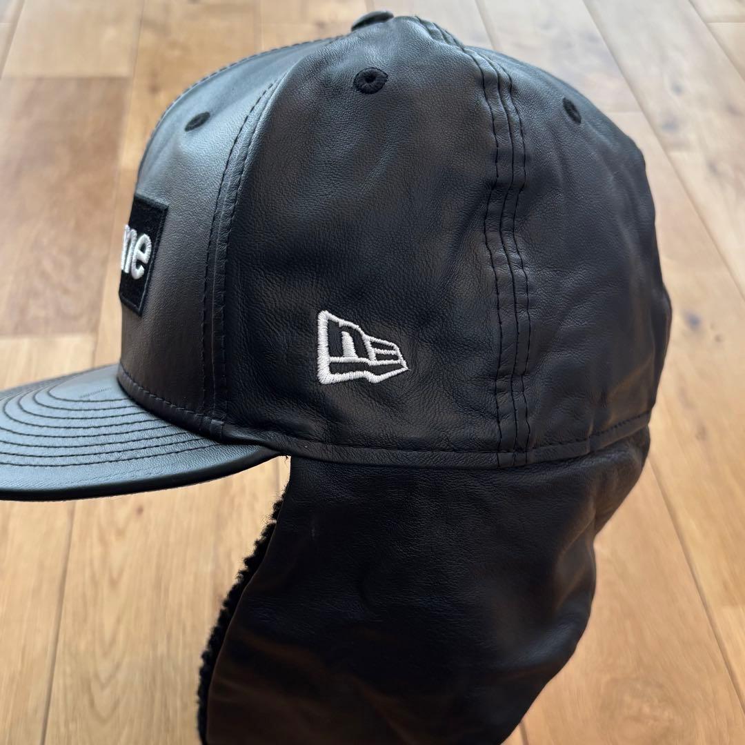 帽子 Supreme Leather Earflap Box Logo New Era