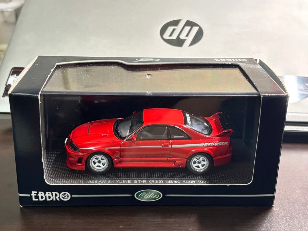 エブロ1/43 日産スカイラインGT-R(R33)ニスモ400R レッド
