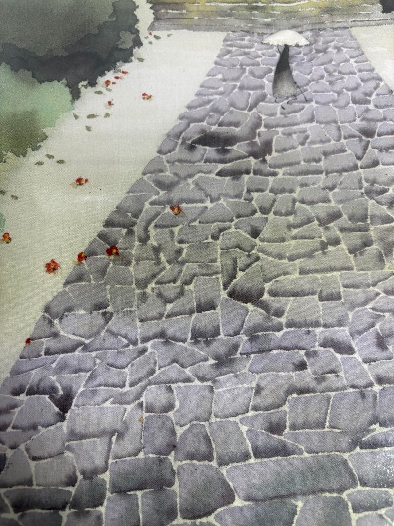 植田莫　染色画家　種田山頭火　句抄絵　絵画