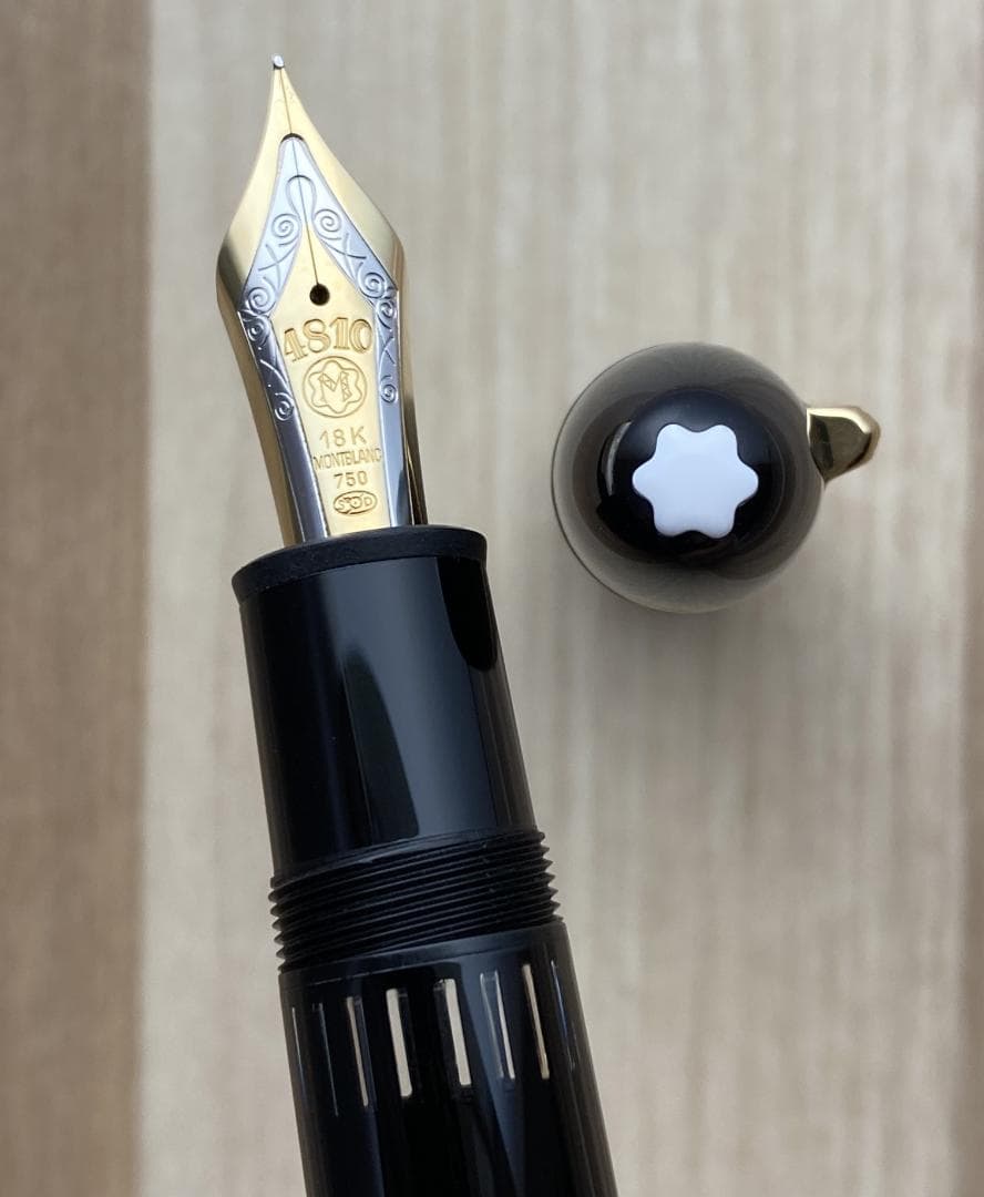 美品 モンブラン 149 18K (F) 細字 750 ゴールド 吸入式 万年筆