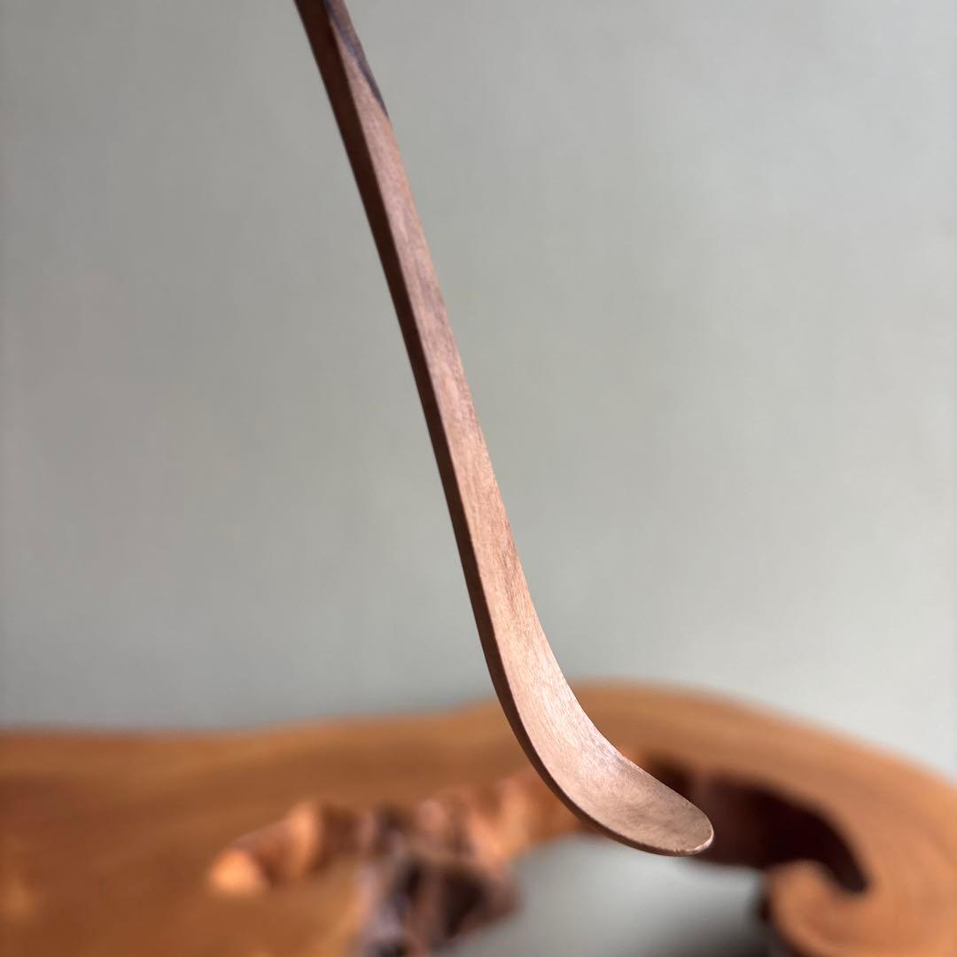 茶杓 小倉山 二尊院貫主 羽生田寂純 竹筒 木箱入り