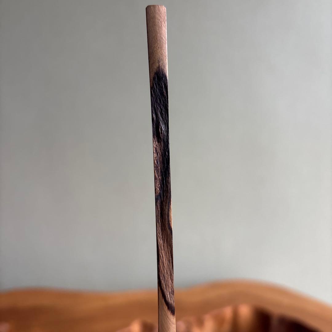 茶杓 小倉山 二尊院貫主 羽生田寂純 竹筒 木箱入り