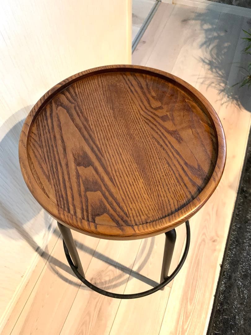 関家具 アイアン＆木製・ハイスツール ・エアロII