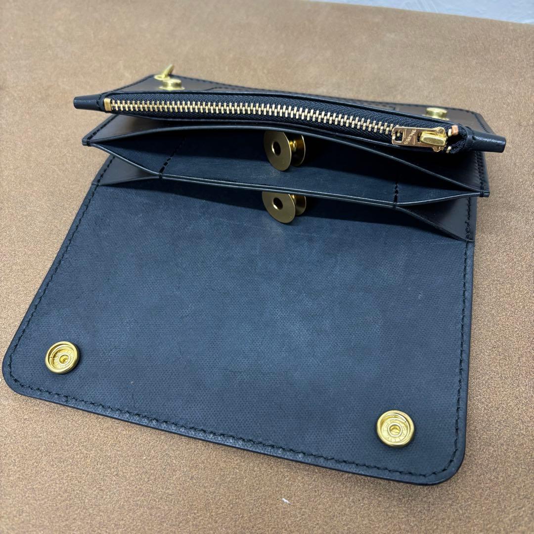 コードバン　トラッカーウォレット　黒　3層