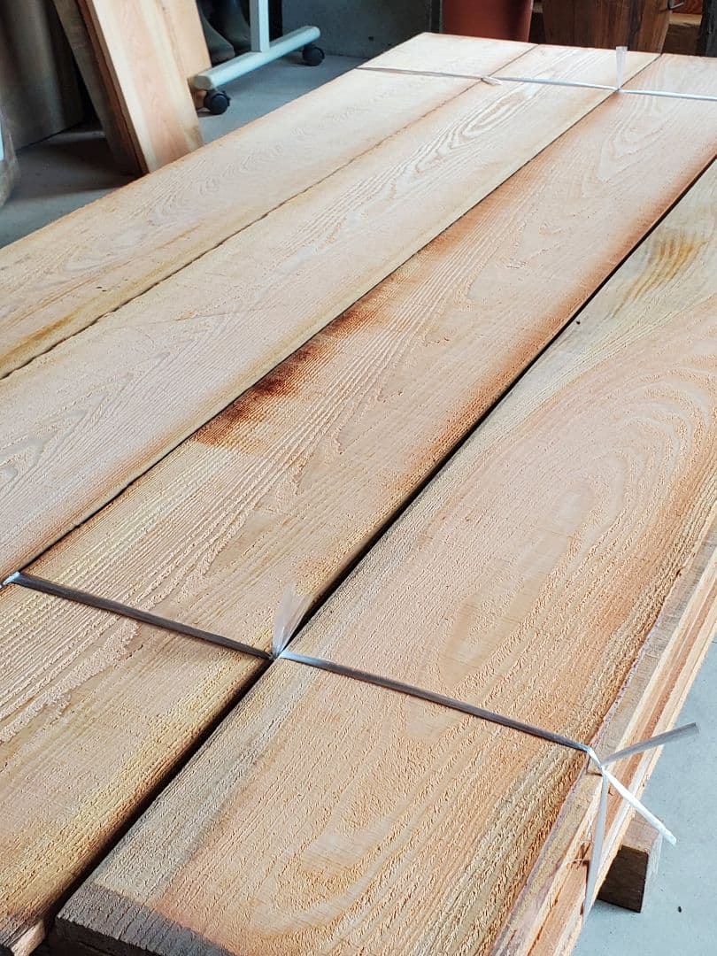 一枚板 サワラ 無節 DIY インテリア 壁板 床材 足場板 60枚