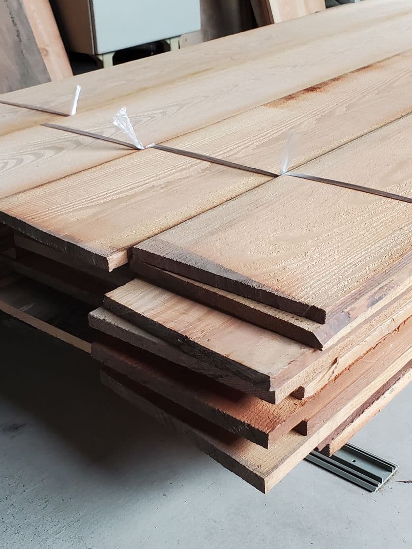 一枚板 サワラ 無節 DIY インテリア 壁板 床材 足場板 60枚