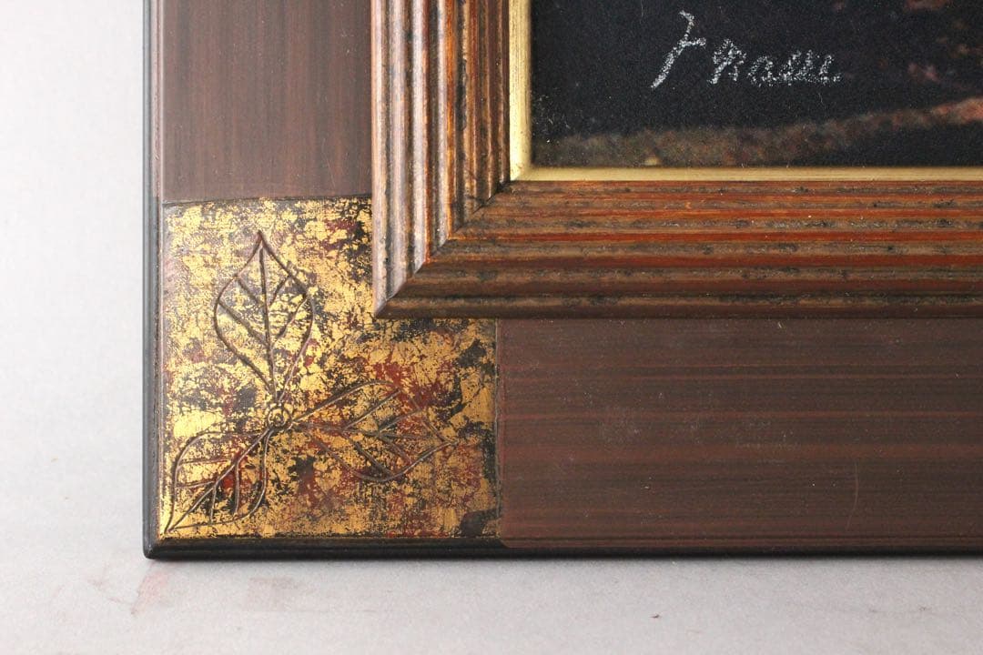 No4855 額装　奈須豊「モロッコの記憶 ”夜”」　サイン入　箱付　送料無料