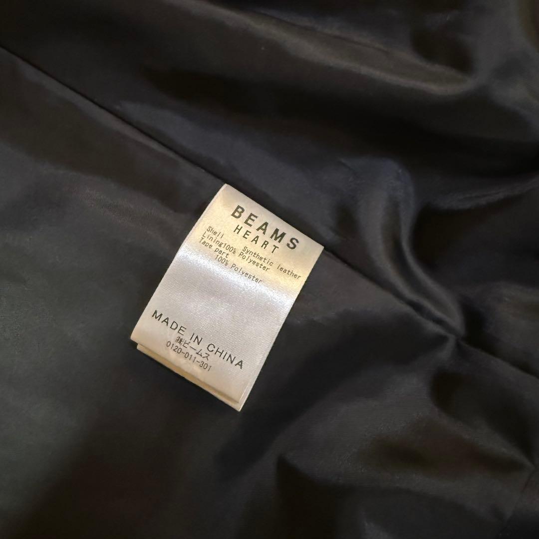 【極美品】BEAMS HEART シングルライダースジャケットL