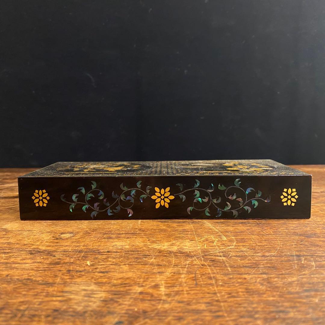 螺鈿箱　螺鈿細工