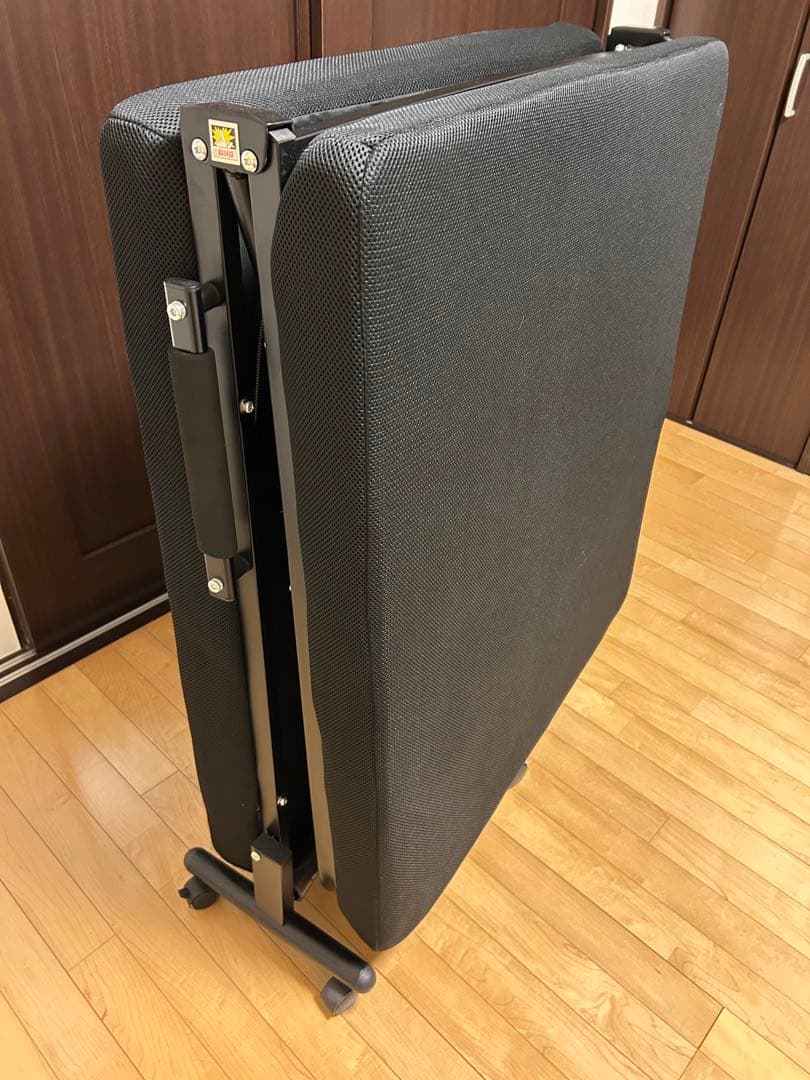 折りたたみベッド シングルサイズ ブラック