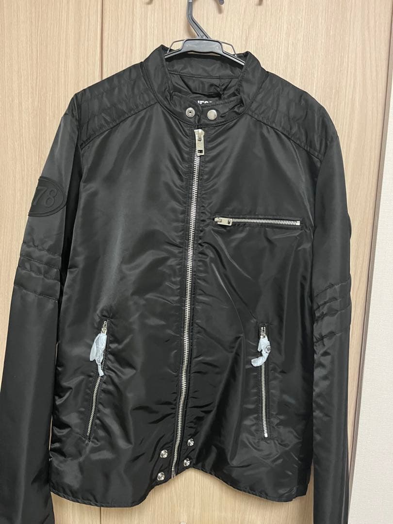 世*会様 DIESEL シングルライダースジャケット XL ブラック
