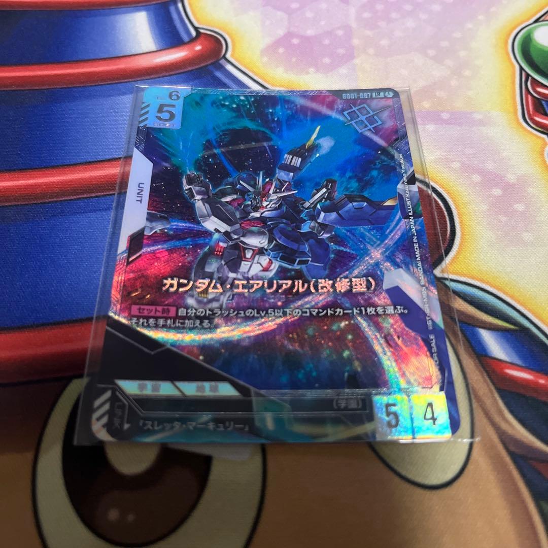 ガンダムカードゲーム　ガンダムエアリアル（改修型）　優勝プロモ