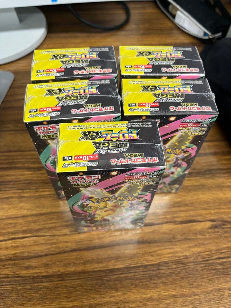 ポケモンカードゲーム MEGA ドリームEX 5BOX 新品未開封シュリンク付き