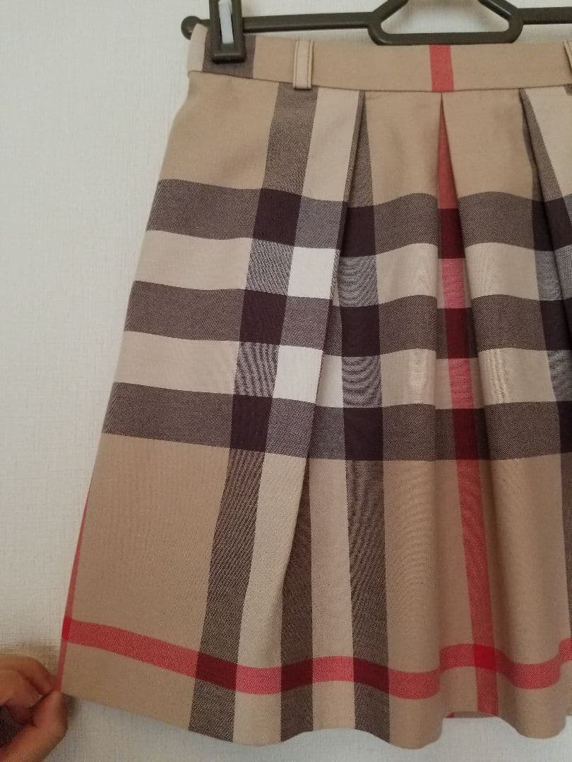 バーバリーキッズスカート 美品 ベージュ ノバチェック150 160