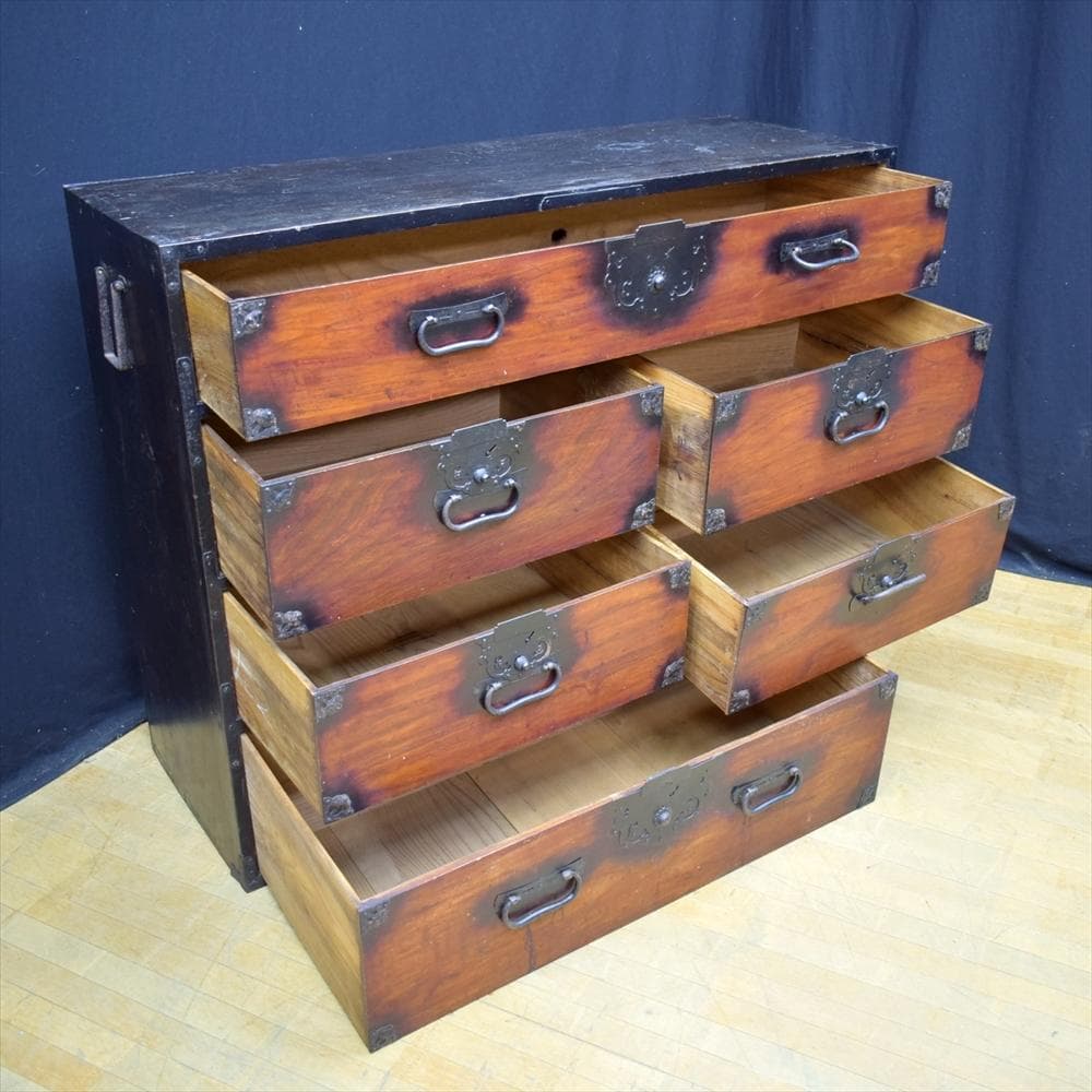 古民具　民芸家具　時代箪笥　整理箪笥　箪笥　たんす　タンス　チェスト　レトロ