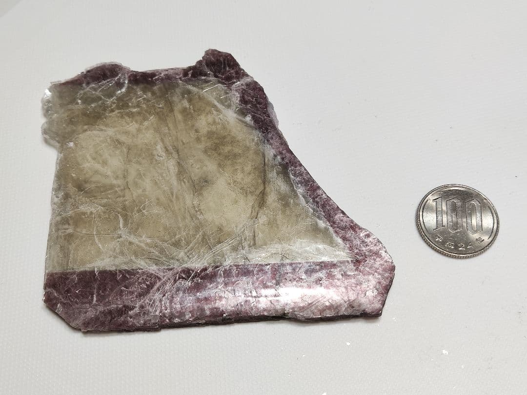 パワーストーン　バイカラーリチア雲母　レピドライト　天然石　81g　No.226