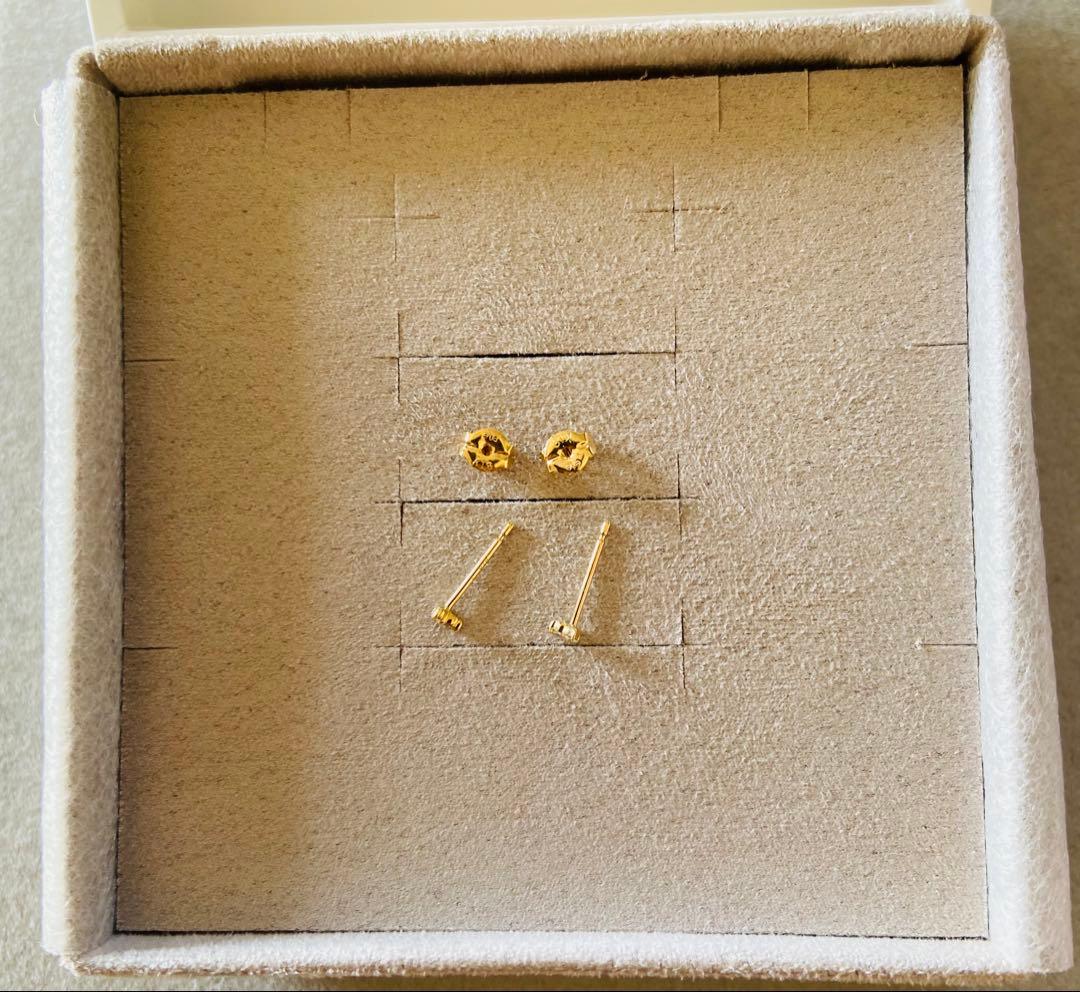 専用！美品 ete エテ K18 ダイヤモンド ゴールド ハートピアス