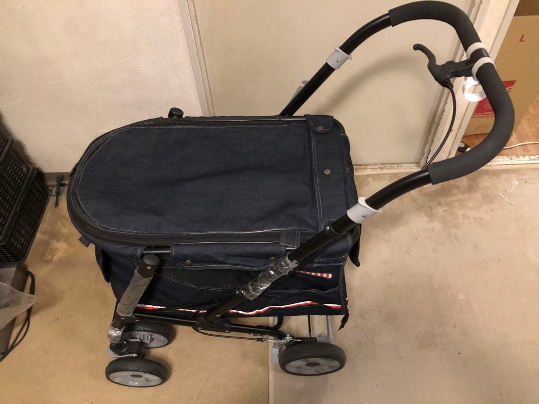ボンビアルコン ペットカート プログレ・デニム 30kgまで可 美品