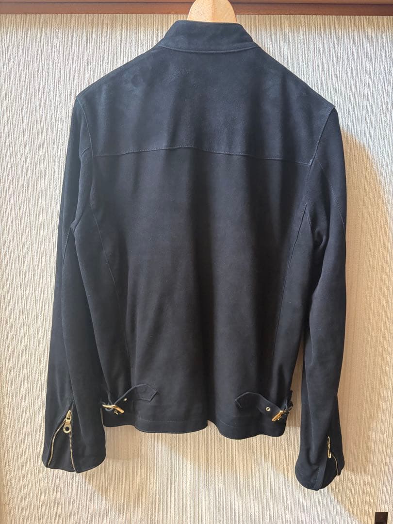 CINQUANTA / スエード スタンドカラー シングルライダースジャケット