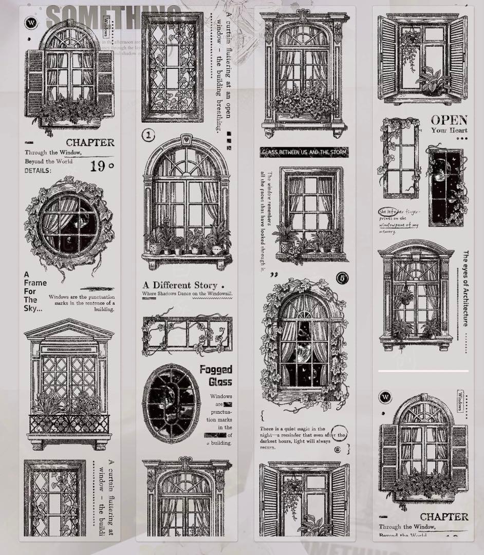 ⭐️SALE⭐️小白家文創《窗》海外マスキングテープ マステ 【2746】