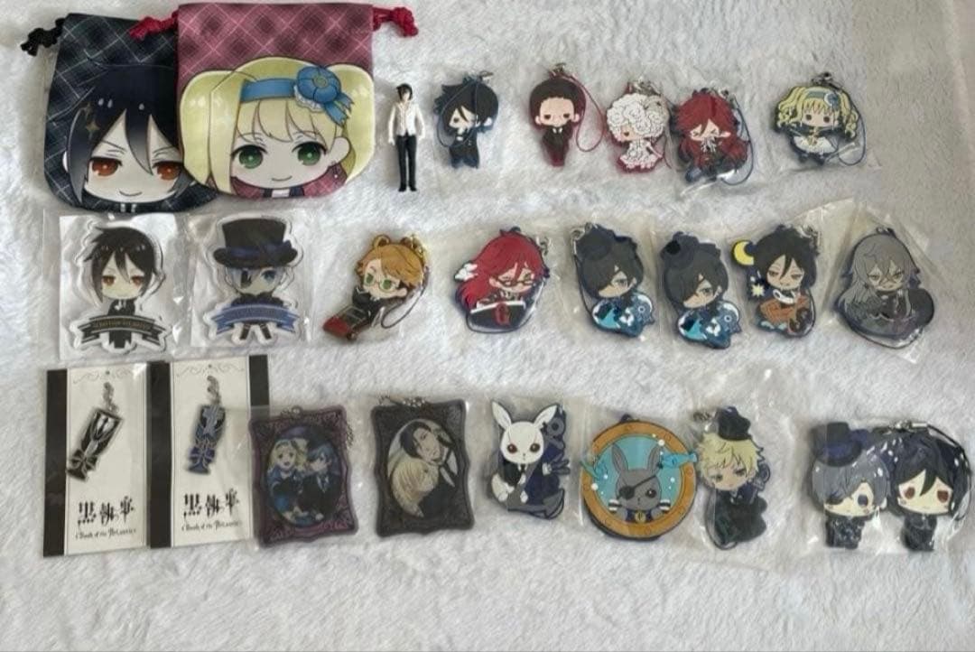 黒執事　缶バッジ　キーホルダー　ラバスト　グッズ　セット