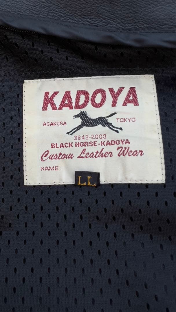 ジャケット・アウター KADOYA K'sLEATHER BLACK HORSE BHR