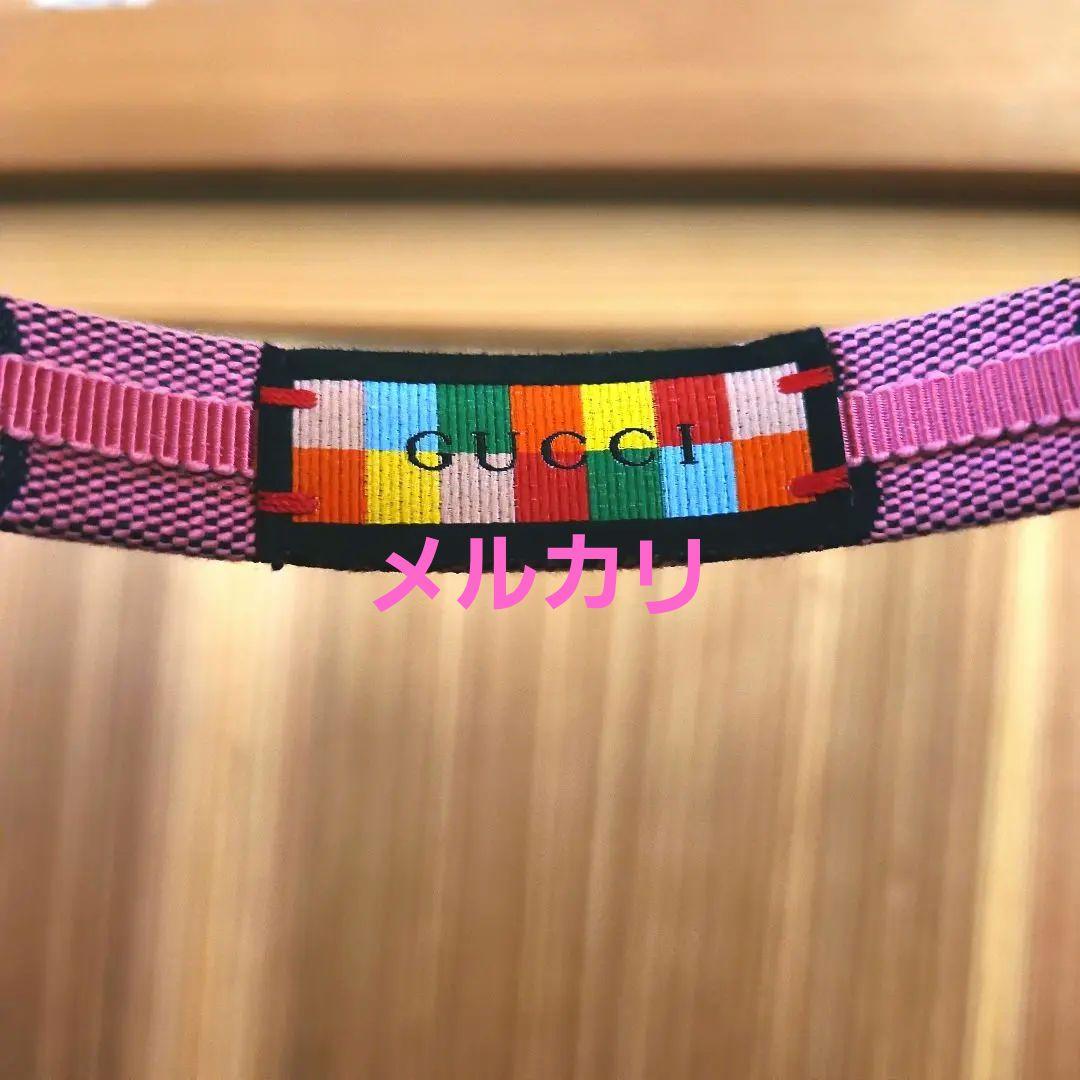 GUCCI グッチ モノグラム カチューシャ ピンク