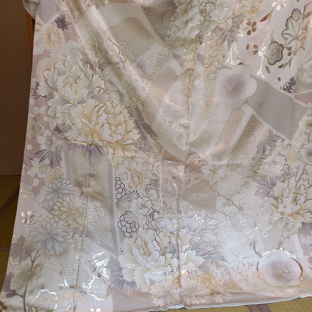 正絹振袖　京友禅　未仕立て品