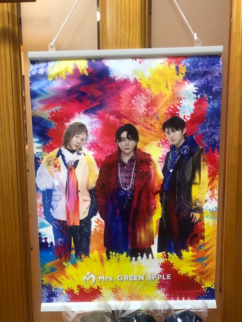 新品ミセスグリーンアップル 一番くじ A賞ぬいぐるみ3種とタペストリー他2点