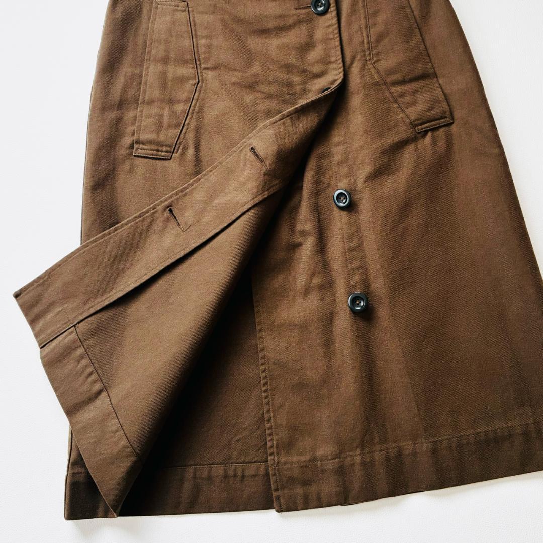 マーガレットハウエル MHL ワークウェア コットン ツイル スカート