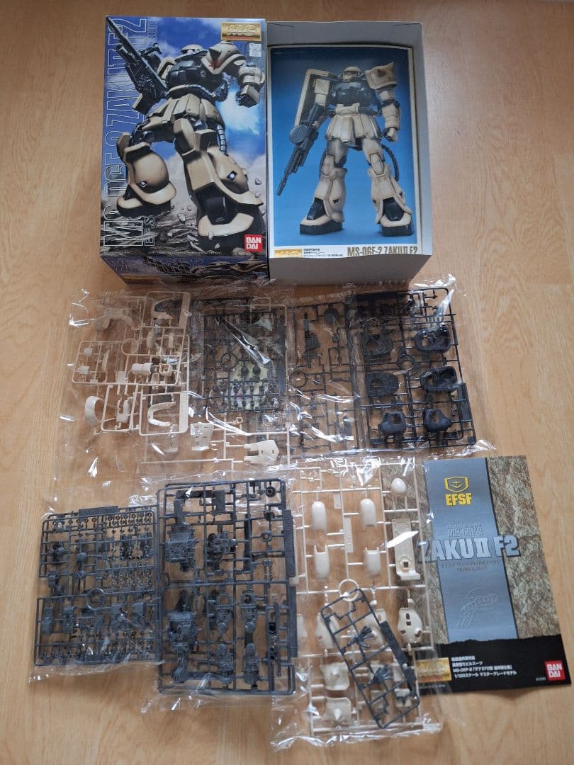 ２０年以上前のMG 1/100 MS-06F-2 ザクII F2型(連邦軍仕様)