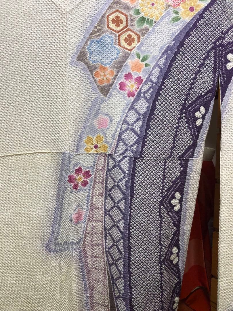 関芳謹製　正絹　総絞り