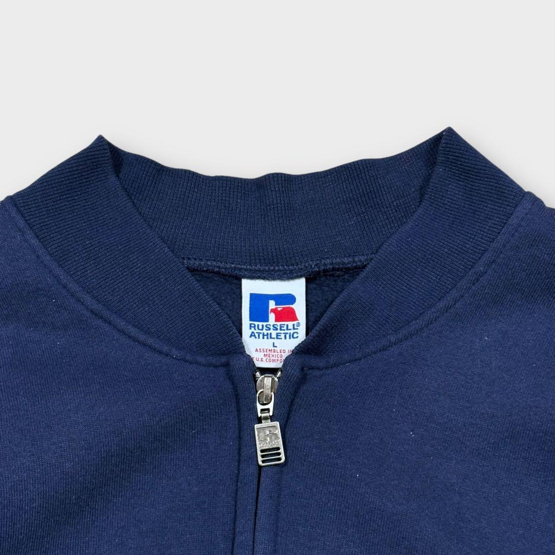 90s ラッセルジップアップスウェットカーディガン フーディー パーカー