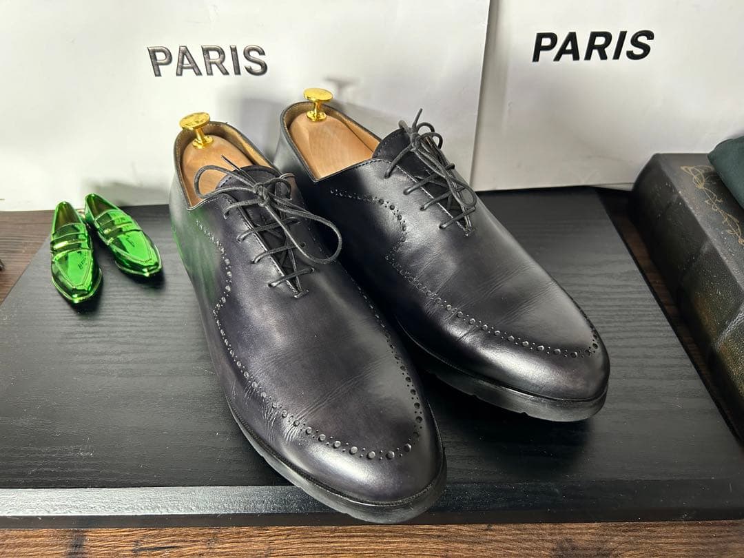 美品　Berluti ニューフィジオ ホールカット ドレスシューズ 10