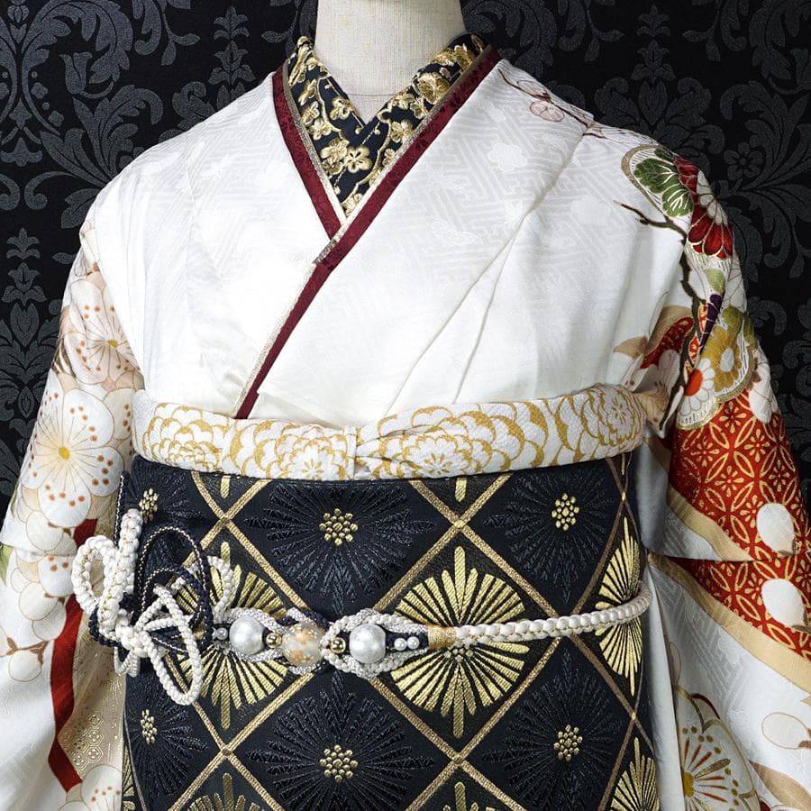 専用　ご予約商品　振袖　襦袢　オーダー仕立て　正統派　古典紋様　白地　成人式