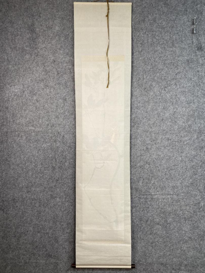 坂口一草 坂口一艸 朴若葉梟図 大阪生 中央美術 日本画院客員 青竜社結成 掛軸