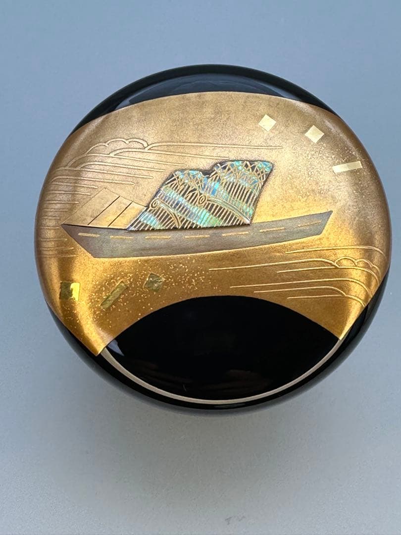 茶道具　棗　一兆　柴舟蒔絵