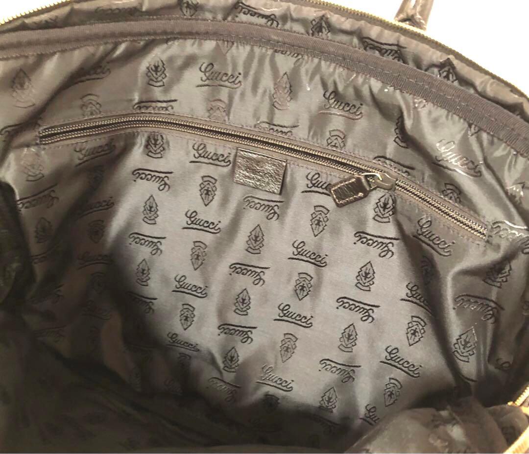 【美品】GUCCI / グッチシマレザー ビジネスバッグ ダークブラウン