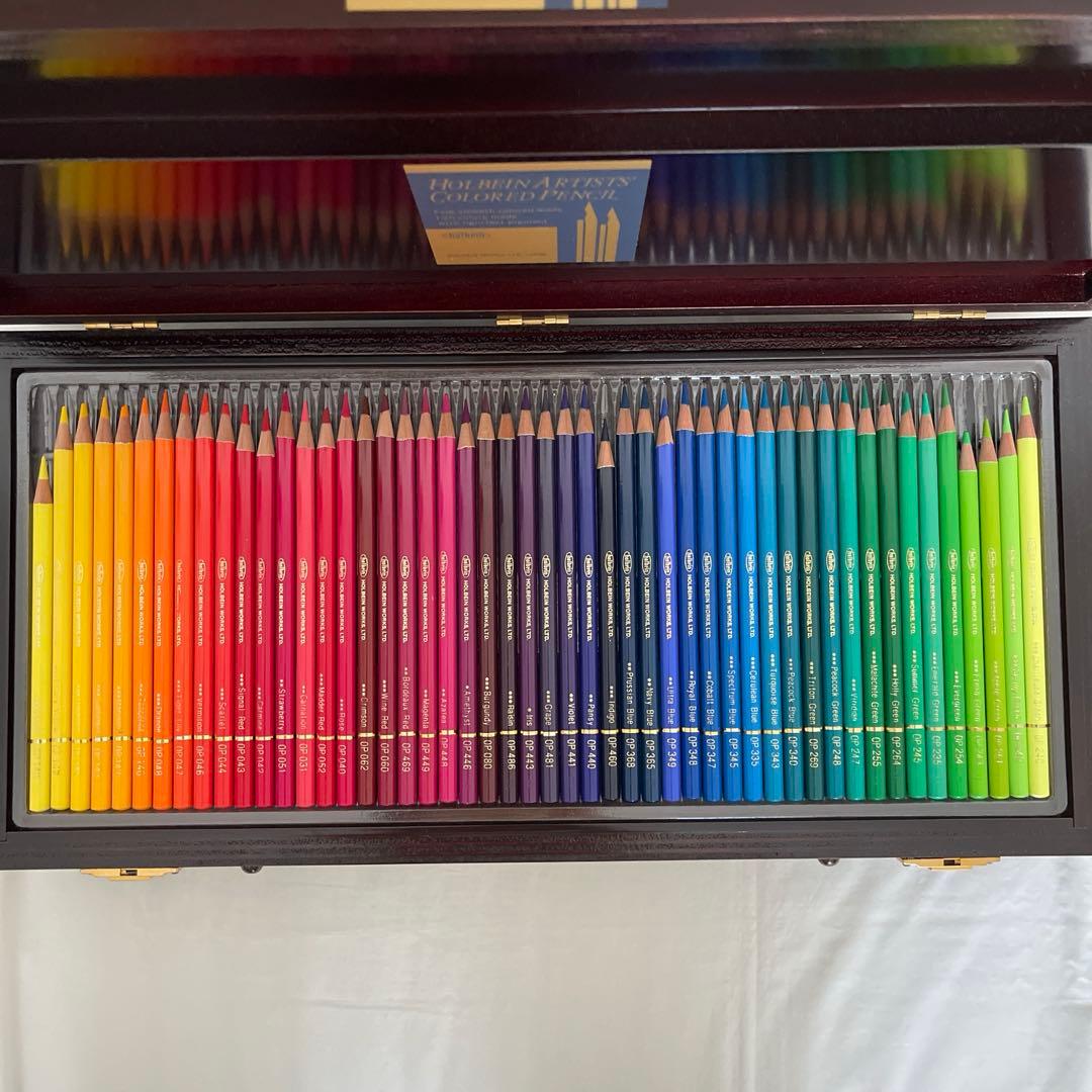 ホルベイン アーチスト色鉛筆 木函セット　150色セット　木箱
