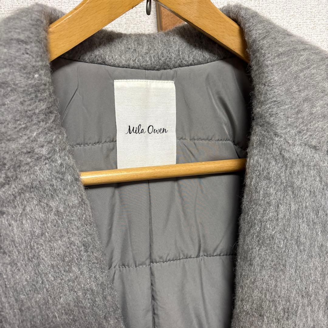 Mila Owen ミラオーウェン ウールシャギーオーバーチェスターコート