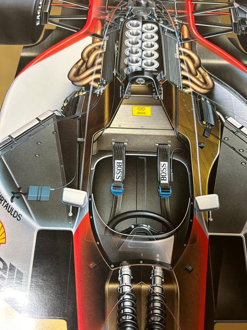 タミヤＦ１ マクラーレン ＭP４/ 大判 ポスター アイルトン セナ 日本GP