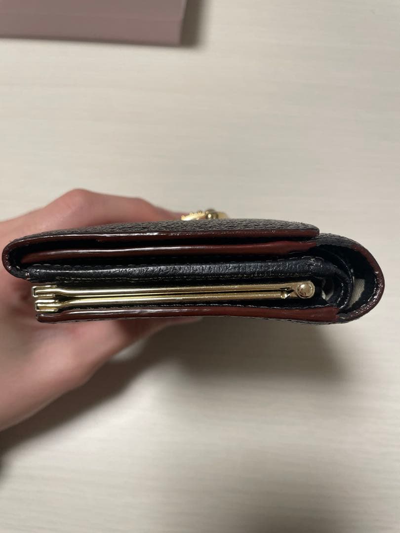 Vivienne Westwood ブラック三つ折り財布