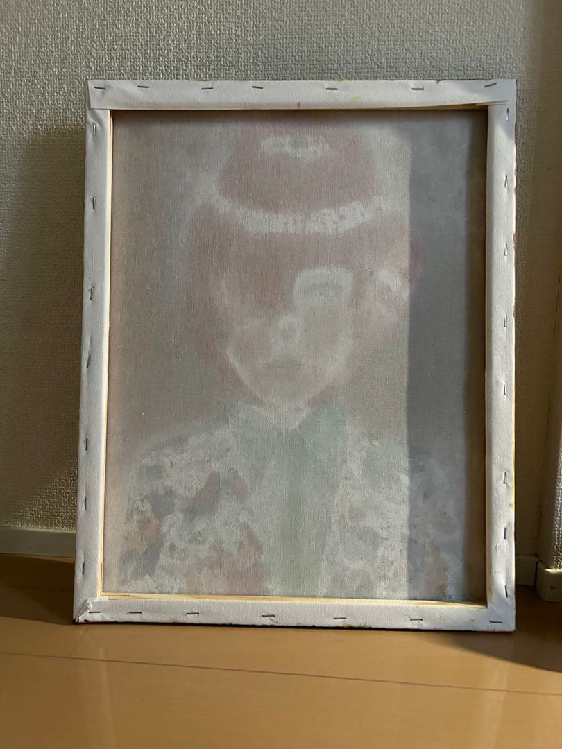 手作り油絵　木額縁入り　Agelenas Agena