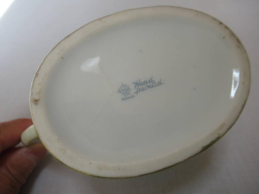 極希少美品 明治後期定価12万◆初期オールドノリタケ シュガーポット＆クリーマー