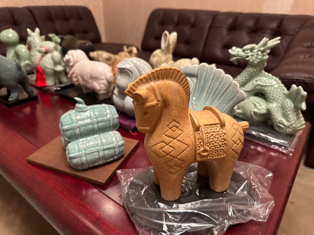 干支　陶器製　置物セット　フルセット