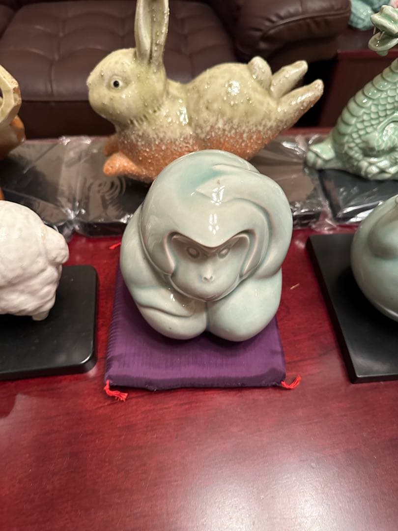 干支　陶器製　置物セット　フルセット